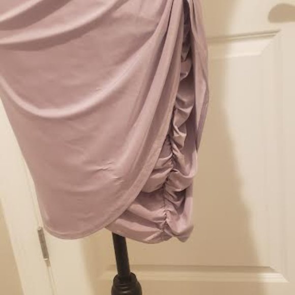 REDUCED! Stunning ASOS Pink Off One Shoulder Dress Size 14 - Picture 3 of 3